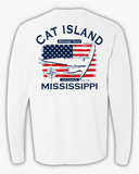 USA - Cat Island Long Sleeve T-Shirt