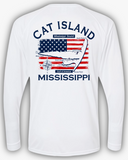 USA - Cat Island SPF 50+ Dry Fit Fishing Shirt