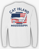 USA - Cat Island Long Sleeve T-Shirt