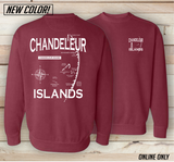 Chandeleur Islands Sweatshirts - Map Design - 6 Colors!