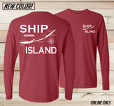 Ship Island Comfort Color L/S Shirt - 9 Colors!
