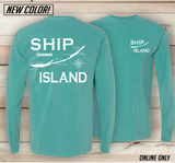 Ship Island Comfort Color L/S Shirt - 9 Colors!