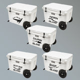 7" Wide Black Sticker Decals