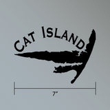 7" Wide Black Sticker Decals