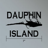 7" Wide Black Sticker Decals