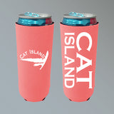 Cat Island White Claw Koozie