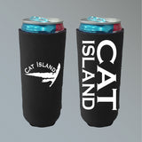 Cat Island White Claw Koozie