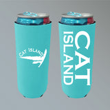 Cat Island White Claw Koozie