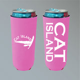 Cat Island White Claw Koozie