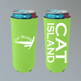 Cat Island White Claw Koozie