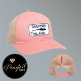 Dauphin Island Ladies Ponytail Hat
