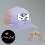 Deer Island Ladies Ponytail Hat