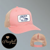 Deer Island Ladies Ponytail Hat