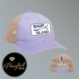 Ship Island Ladies Ponytail Hat