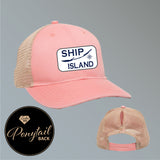 Ship Island Ladies Ponytail Hat