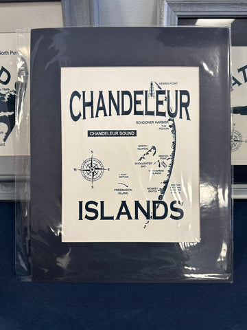 Chandeleur Islands - Matted Screen Print for Framing