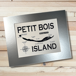 Petit Bois Island - Matted Screen Print for Framing